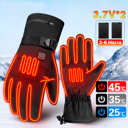 Guantes calefactados impermeables