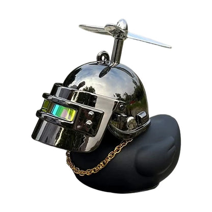 Motorcycle Handlebar Duck Motorcycle Black Cute Duck Decoration Squeeze Duck Dashboard Decorations Bicycle Horns Accessories