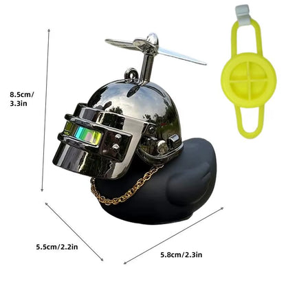 Motorcycle Handlebar Duck Motorcycle Black Cute Duck Decoration Squeeze Duck Dashboard Decorations Bicycle Horns Accessories