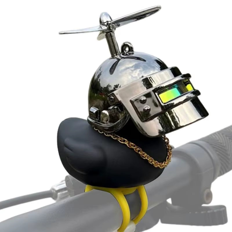 Motorcycle Handlebar Duck Motorcycle Black Cute Duck Decoration Squeeze Duck Dashboard Decorations Bicycle Horns Accessories