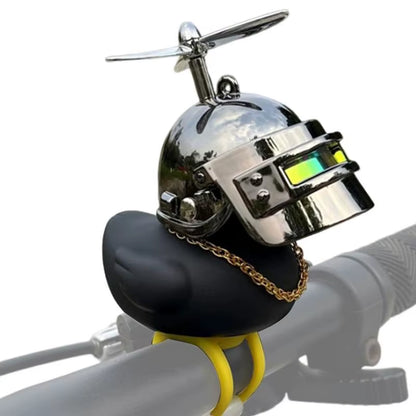 Motorcycle Handlebar Duck Motorcycle Black Cute Duck Decoration Squeeze Duck Dashboard Decorations Bicycle Horns Accessories